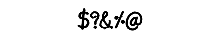 CRU-Nonthawat-Hand-Written Bold Font OTHER CHARS
