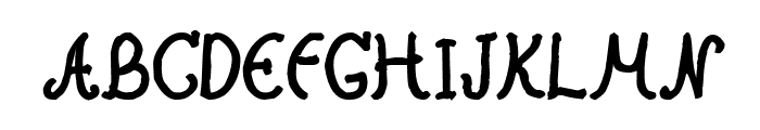CRU-Nonthawat-Hand-Written Bold Font UPPERCASE