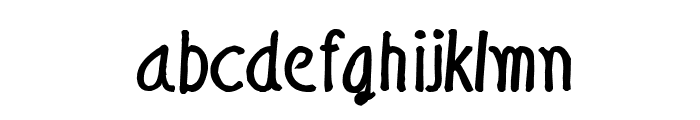 CRU-Nonthawat-Hand-Written Bold Font LOWERCASE