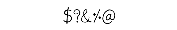 CRU-Nonthawat-Hand-Written Regular Font OTHER CHARS