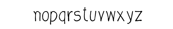 CRU-Nonthawat-Hand-Written Regular Font LOWERCASE