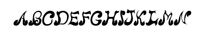 CRU-Nonthawat-Italic Font UPPERCASE