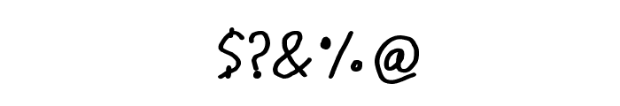 CRU-Pharit-Hand-Written v2 Bold Font OTHER CHARS