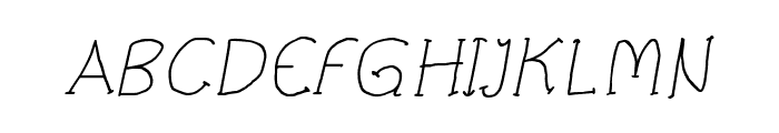 CRU-Pharit-Hand-Written v2 Italic Font UPPERCASE