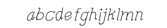 CRU-Pharit-Hand-Written v2 Italic Font LOWERCASE