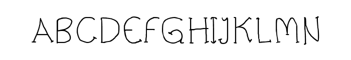 CRU-Pharit-Hand-Written v2 Regular Font UPPERCASE