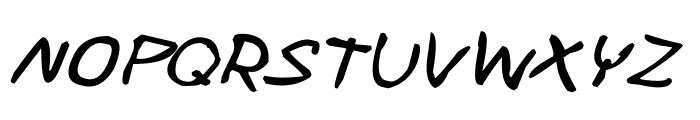 CRU-Pharit-Hand-WrittenBoldItalic Font UPPERCASE