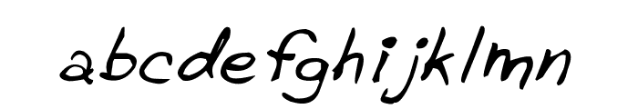CRU-Pharit-Hand-WrittenItalic Font LOWERCASE