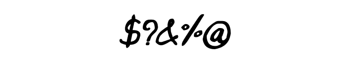 CRU-Saowalak-Hand-Written-Italic-Bold Font OTHER CHARS