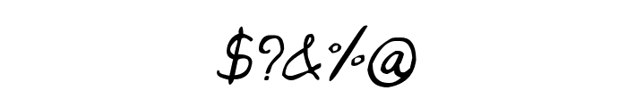 CRU-Saowalak-Hand-Written-Italic Font OTHER CHARS