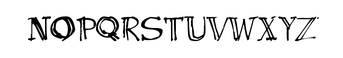 CRU-Sutthichai-hand-writen Font UPPERCASE
