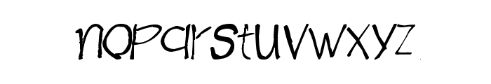 CRU-Sutthichai-hand-writen Font LOWERCASE