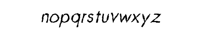 CRU-Teerapong-Italic Font LOWERCASE