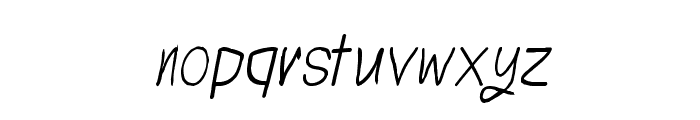 CRU-Todsaporn-Hand-Written-Bold-Italic Font LOWERCASE