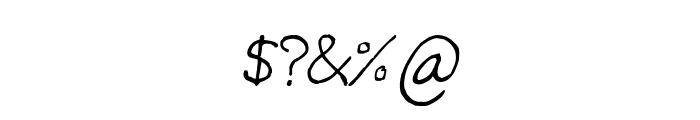 CRU-teerapong-Hand-Written Font OTHER CHARS