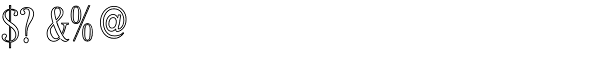 Craftsman Outline Font OTHER CHARS