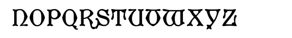 Cranach Regular Font UPPERCASE
