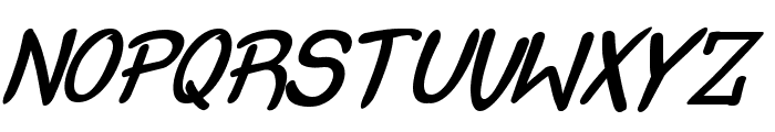 Crash  Test Italic Font UPPERCASE