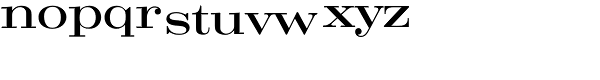 Craw Modern Regular Font LOWERCASE