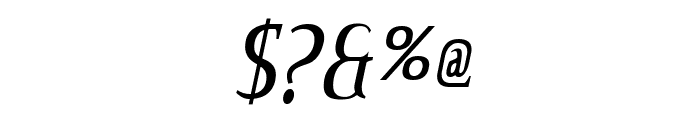 CreditValley-Italic Font OTHER CHARS