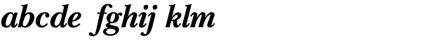 Cremona Bold Italic Font LOWERCASE