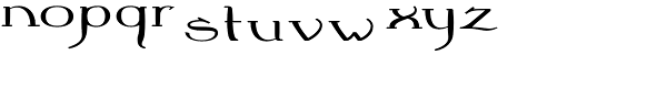 Crewekerne Magna Expanded Font LOWERCASE