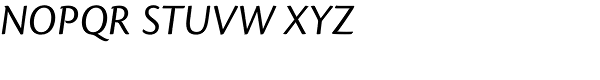 Cronos Pro-Italic Font UPPERCASE