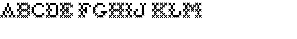 Cross Stitch Basic Font UPPERCASE