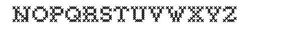 Cross Stitch Basic Font UPPERCASE