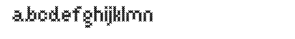 Cross Stitch Basic Font LOWERCASE