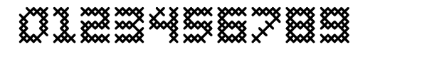 Cross Stitch Coarse Font OTHER CHARS