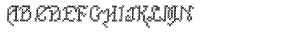 Cross Stitch Std Carefree Font UPPERCASE