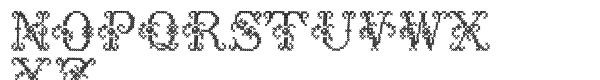 Cross Stitch Std Delicate Font UPPERCASE