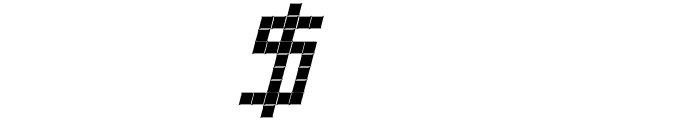 Cross led tfb bold Italic Font OTHER CHARS