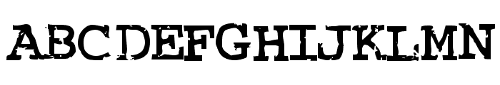 Crud Regular Font UPPERCASE