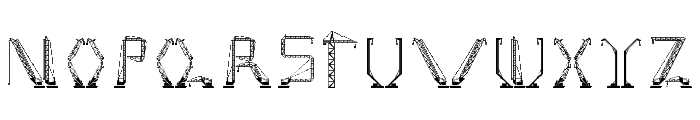 cranestruct Regular Font UPPERCASE