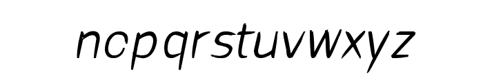 cru-visarut-new-Bold-italic Font LOWERCASE
