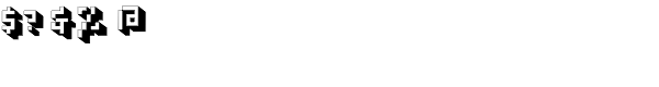 Cubage Shadow Font OTHER CHARS