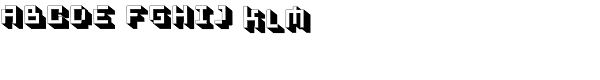 Cubage Shadow Font UPPERCASE