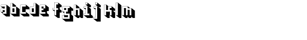 Cubage Shadow Font LOWERCASE