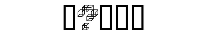 Cube Toss Font OTHER CHARS