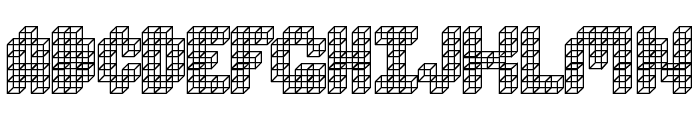 Cube Toss Font LOWERCASE
