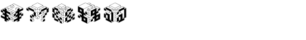 Cubes Font OTHER CHARS