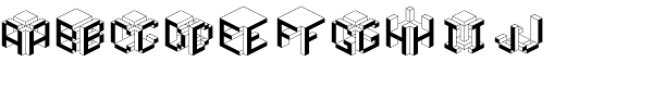 Cubes Font UPPERCASE