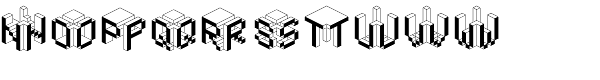 Cubes Font LOWERCASE