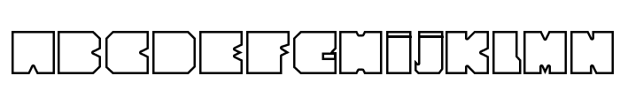 Cubesity outline Font LOWERCASE