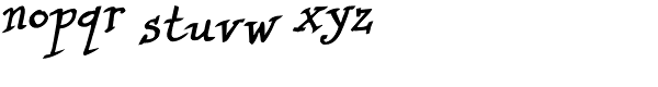 Cuento Serif Bold Italic Font LOWERCASE