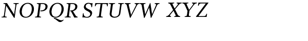 Cultura Italic Font UPPERCASE
