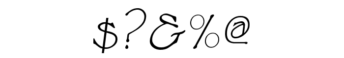 Cupola Italic Font OTHER CHARS