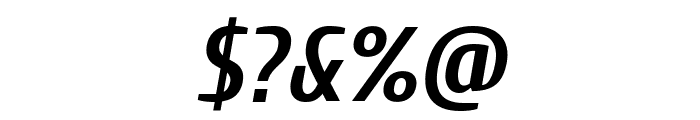Cuprum Bold Italic Font OTHER CHARS
